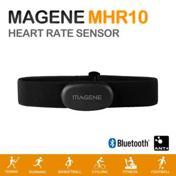 Bluetooth 4.0 Cycling Magene MHR10 Heart Rate Monitor Chest Strap Dual Mode ANT 