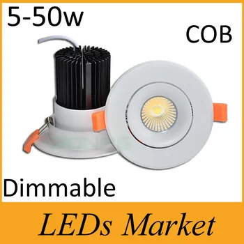 

5W 7W 9W 12W 15W 20W 30W 35W 40W 50W LED Ceiling Downlight Lamps AC 110V- 240V Led Down light Lamp Dimmable spotlight