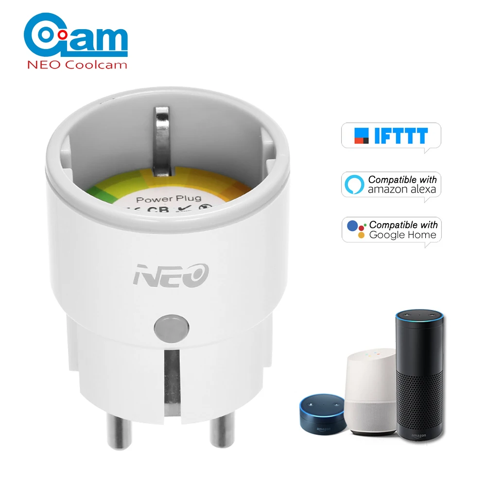 Умная розетка NEO Coolcam с Wi Fi и голосовым управлением|Комплекты умного дома| |