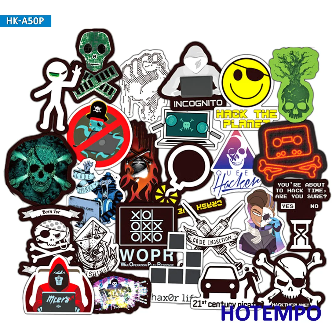 50pcs Hackers Graffiti Stickers Programming Internet Html Software Geek for Mobile Phone Laptop Luggage Skateboard Decal Sticker 50pcs Hackers Graffiti Stickers Programming Internet Html Software Geek for Mobile Phone Laptop Luggage Skateboard Decal Sticker