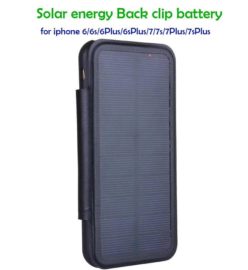 Hot solar phone case 5000mAh for iphone6 6s 7 7s solar case phone
