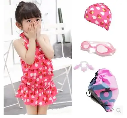 

WENDYWU 2017 New children's swimwear girls sub-conjoined cute swimsuit children's swimsuit a variety of styles