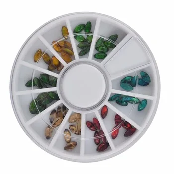 1 Wheel Nail Art Rhinestone &amp;amp; Decoration For DIY Nails Art Accessory Fashion Decorations Beauty Tools(YZW-X-JS02)