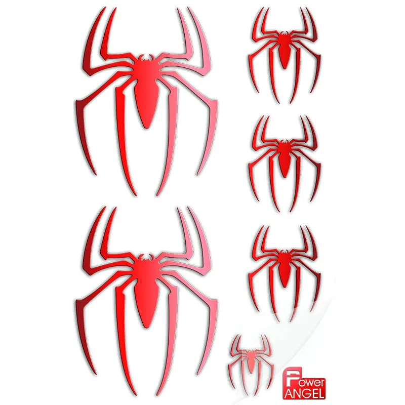 PowerAngel 3D DIY Metal Stickers American Superhero Sticker Mobile Phone Laptop Art Decal Decorative Stickers