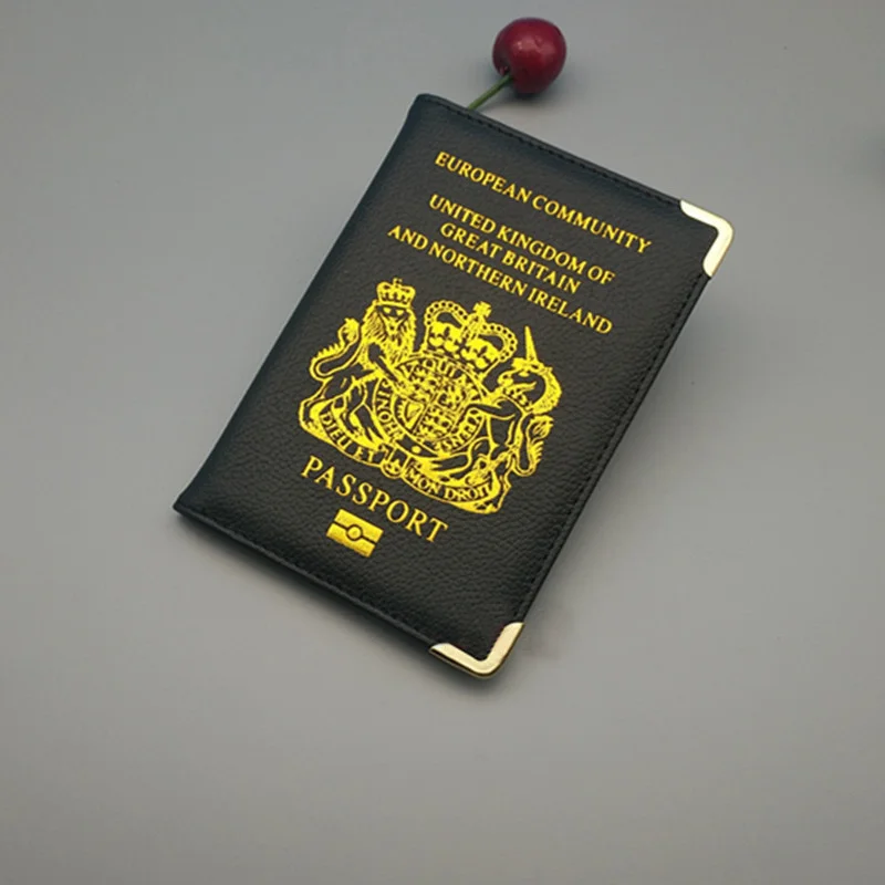 Женская дорожная Обложка для паспорта из искусственной кожи в британском стиле, розовый чехол для паспорта, модный держатель для паспорта в британском стиле