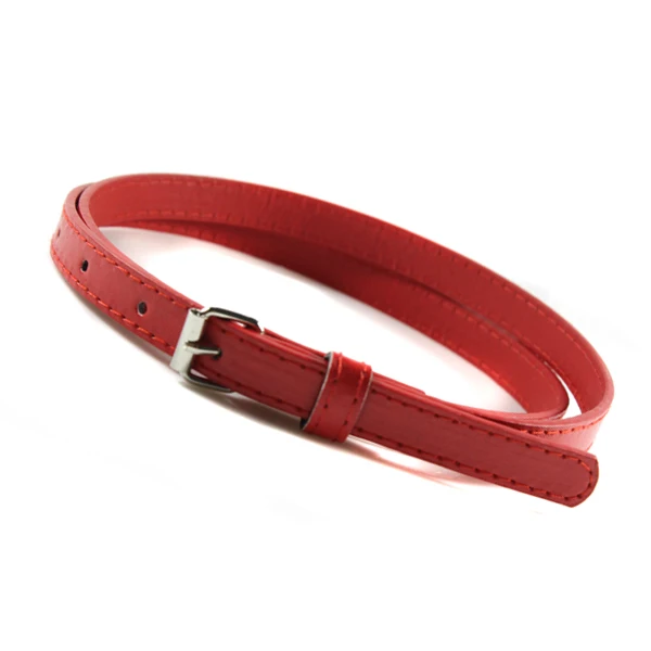 Women Faux Leather Thin Belts