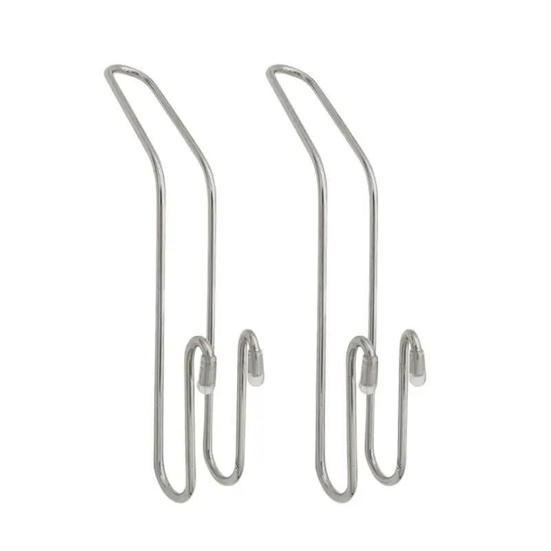 

2pcs Stainless Steel Car Hooks Space-saving Metal Multi-functional Stainless Steel Creative Hooks Tools for Car Chair Hanging