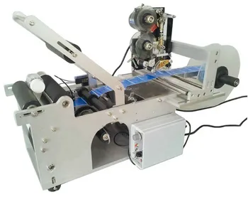 

Multifunctional bottle labeling machine with stamper, label printing machine