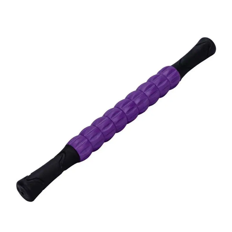 Мышечная роликовая палочка массажный валик для тела массажер для тела легкость мышечной боли уменьшает жесткость и боль - Цвет: Фиолетовый