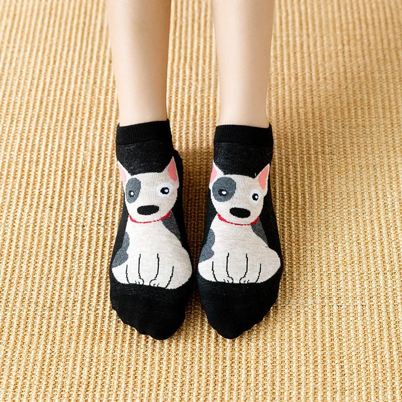 HJKYT/Летние Носки с рисунком милых животных и собак для женщин beagle teckel peter neko pomeranian