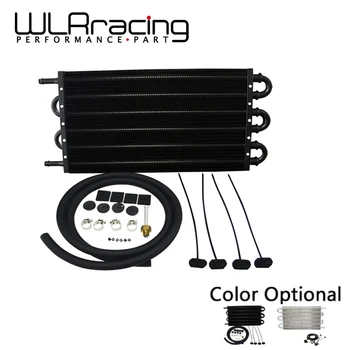 

WLR - UNIVERSAL 304.8X190.5X19.05 ALUMINUM REMOTE TRANSMISSION OIL COOLER KIT/AUTO- MANUAL RADIATOR CONVERTER 4123BK