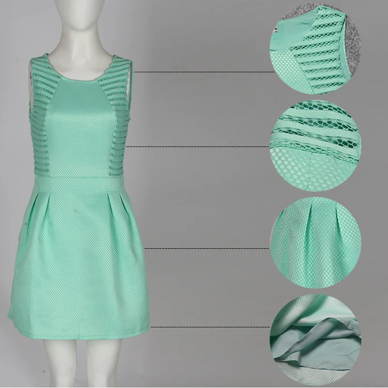 Kostlich Women Evening Party Dresses 2017 Elegant Summer Dress A-Line Lace Bodycon Casual Mini Dress Sundress Vestidos Clothes