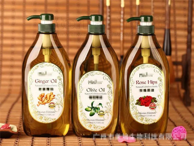 Semente de Uva Compostos para Equipamento de Salão de Beleza Jojoba Óleo Amêndoa Trigo Doce Germe Rosa Quadris Gengibre Azeitona Massagem Óleos 750ml 5 Cheap Óleos de banho
