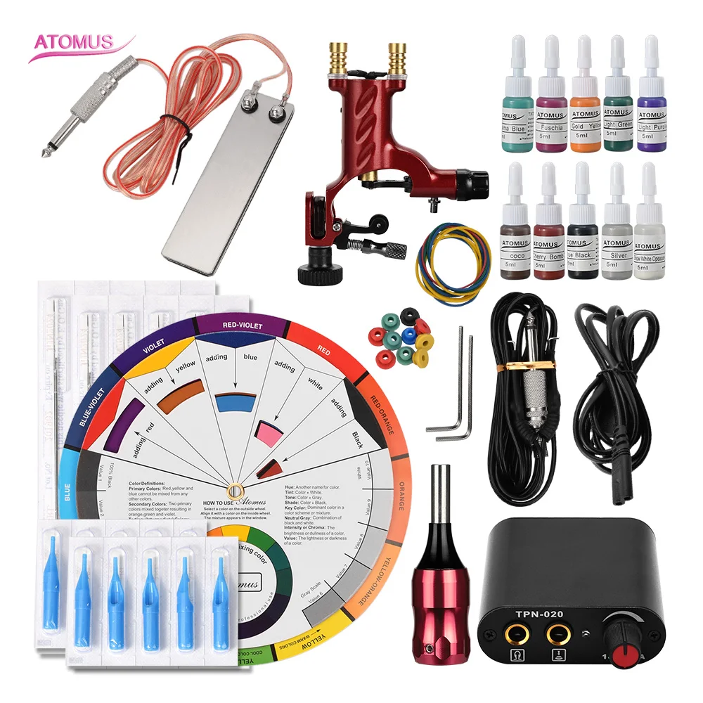 

Rotary Tattoo Machine De Tatouage Machines Supplies Tato Rotatory Kit Tatuagem Iniciante Tattoo Machine Set Support A Tatouer
