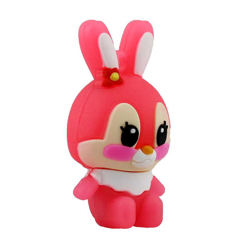 Hot Sale Lovely Animal Rabbit USB Flash Drive Pen Drive 4GB 8GB 16GB USB Stick Cle External Memory Storage Bunny Pen Drive Gifts