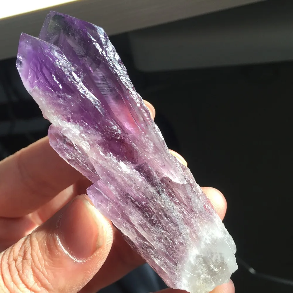 Целебный Камень reiki палочка 67 г чистый и прозрачный Аметист скелетная