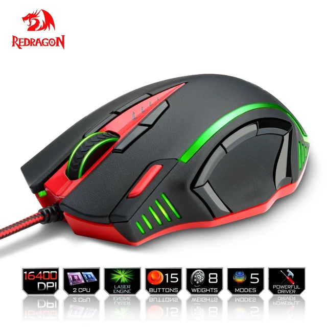 Special Offers Redragon USB Gaming Mouse 16400 DPI 15 buttons ergonomic design for desktop computer accessories programmable Mice gamer lol PC Special Offers Redragon USB Gaming Mouse 16400 DPI 15 buttons ergonomic design for desktop computer accessories programmable Mice gamer lol PC
