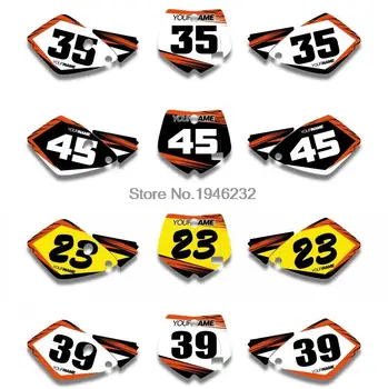 

For KTM SX 65 2002 2003 2004 2005 2006 2007 2008 Custom Number Plate Backgrounds Graphics Sticker & Decals Kit
