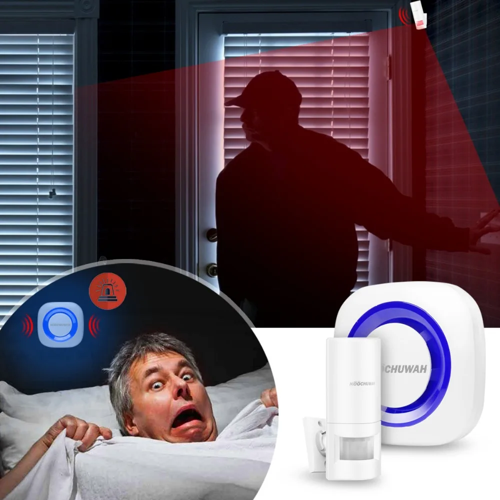 KOOCHUWAH 868Mhz Home Alarm Motion Sensor Wireless Security Home Residential Burglar Alarm Keyborad Control Auto Defence Intrude