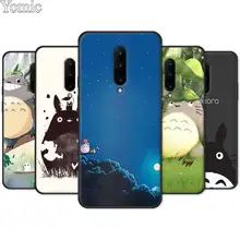 Black Case for Oneplus 7 7 Pro 6 6T 5T Silicone Phone Case for Oneplus 7 7Pro My Neighbor Totoro Anime Soft Cover Shell