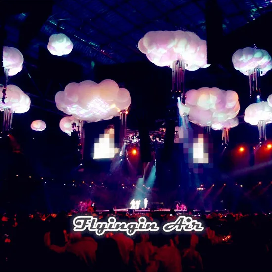 Вечерние Декоративное подвесное освещение надувные шары 1,8 м/2,5 м/3 м Диаметр кулон Белое Облако для Концерт украшение