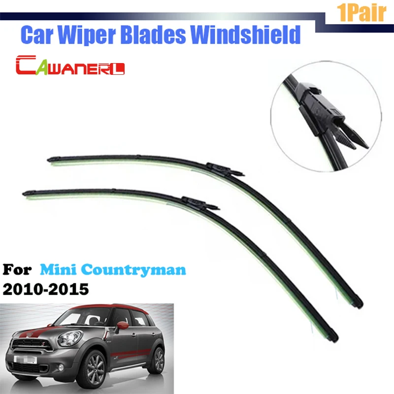 Cawanerl Vehicle Window Wiper Blade Frameless Car Soft Rubber