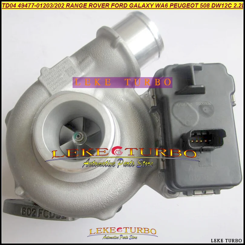 TD04 49477-01203 49477-01202 T916135 BG9Q6K682CC турбо для Land Rover RANGE ROVER FORD GALAXY WA6 PEUGEOT 508 DW12C 2.2L |