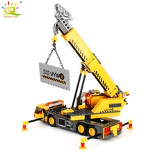 380 pcs Engenharia guindaste Modelo de Blocos de Construção Compatíveis Legoed cidade Veículo de Construção Educacionais Bricks DIY Brinquedos para crianças
