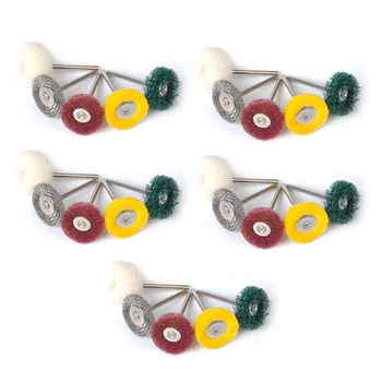 

LETAOSK 25pcs Disk Polishing Buffing Wheel Brush for Rotary Tool 3mm Shank Abrasive Wheel Mix Grit