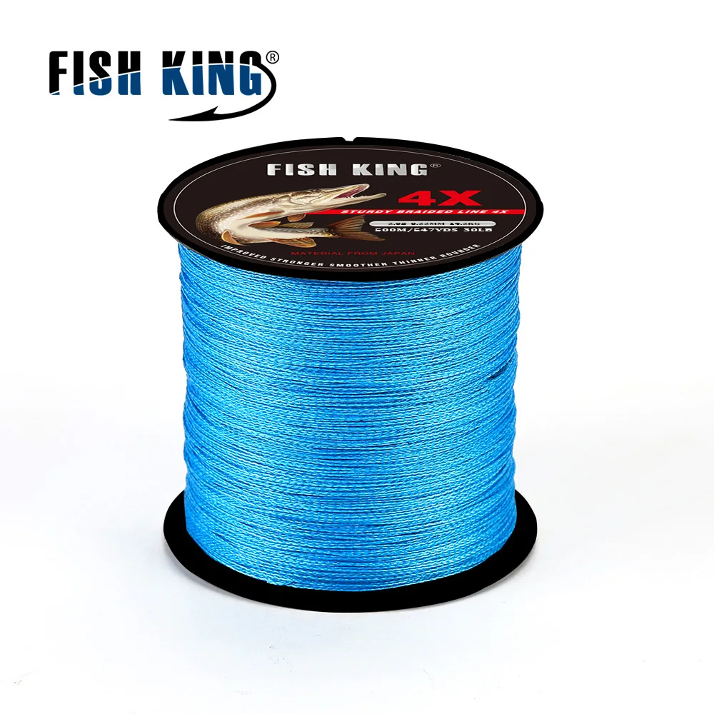 Fish King NEW TRIDENT 500M 547yds Braided PE Fishing Line 8 60lb 4