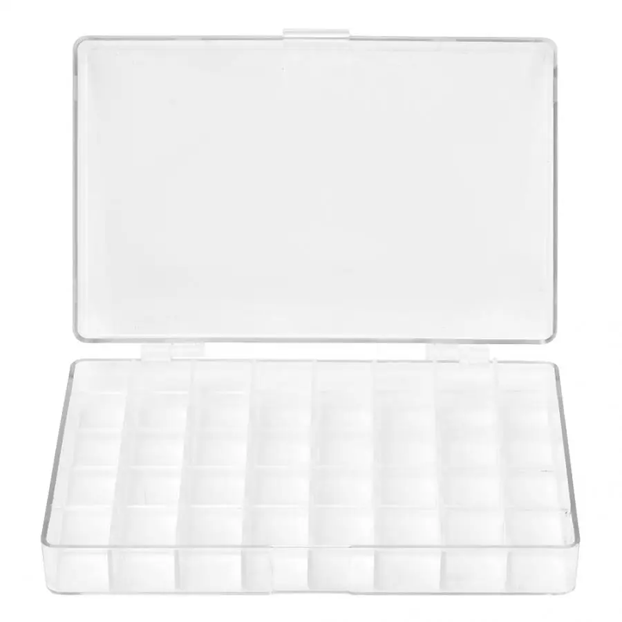 

40 Grids Acrylic Transparent Jewelry Storage Box Practical Beads Pills Organizer Nail Art Storage Case Organizer