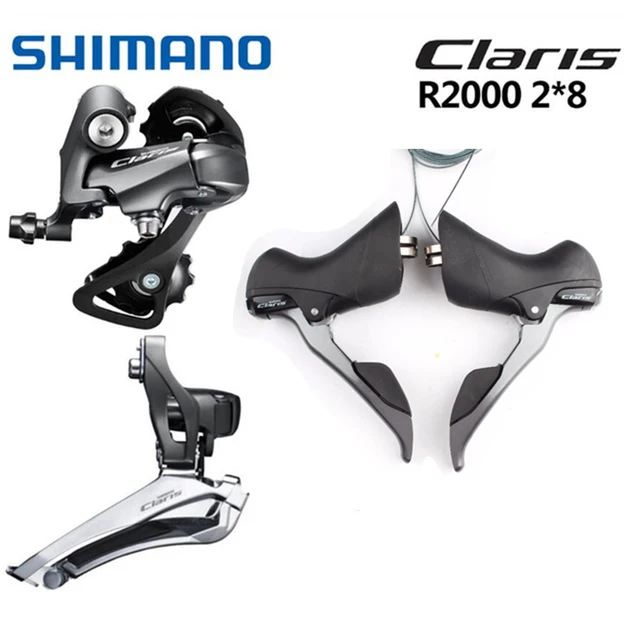 Shimano Claris R2000 Shifter Front Rear Derailleur 2X8 Speed Groupset Road Bike