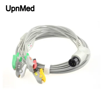 

Compatible Patient monitor Defibrillator Zoll M series 5 lead ecg cable,Clip types,IEC