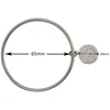 Round Pendant with All Crystal Cuff Bangles Metal 70/65/60mm inside of diameter Bracelets Arm Open Bangles for Women Men 2
