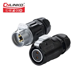 

Cnlinko UL Approved M20 2 pin Waterproof Power Cable Connectors Automotive Wire Aviation Connector 2pin Adapter Quick Locking