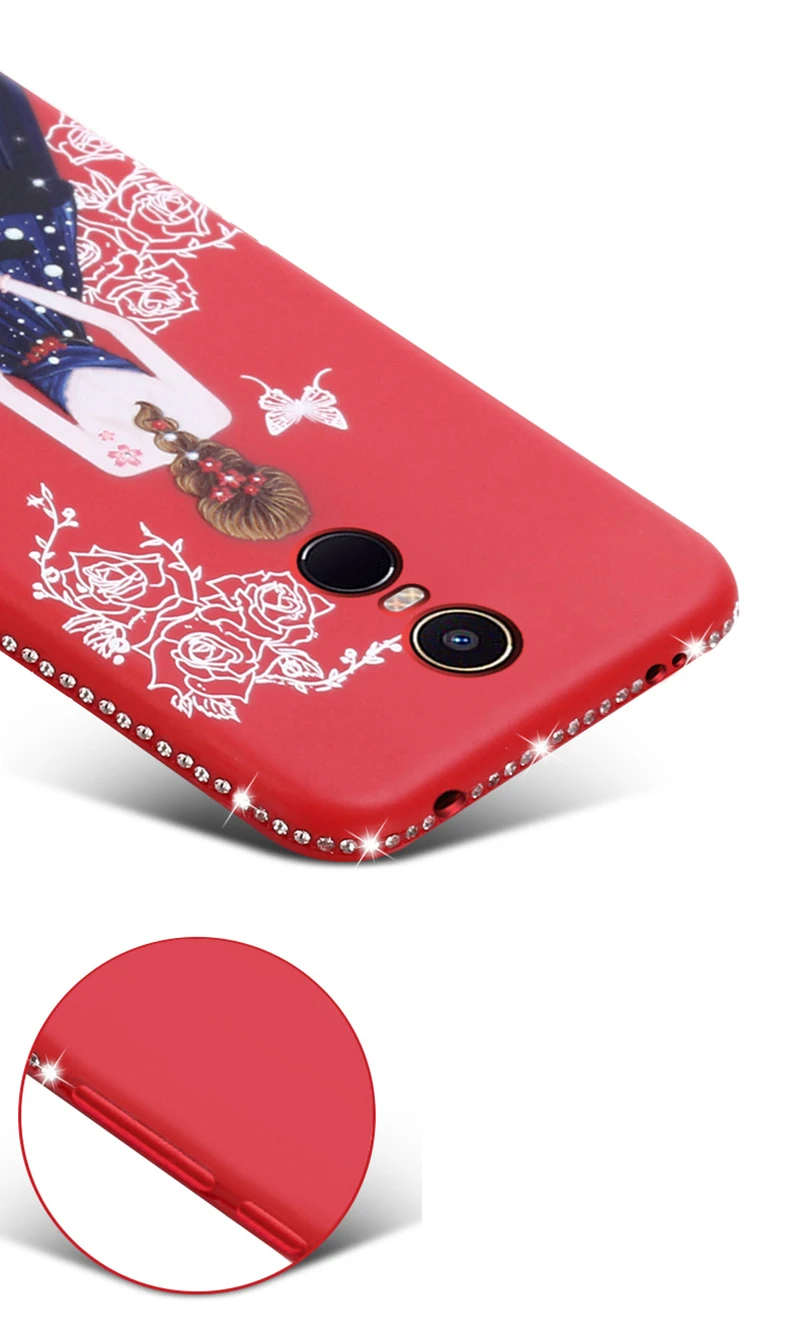 dress girl silicone case redmi 5 plus (8)