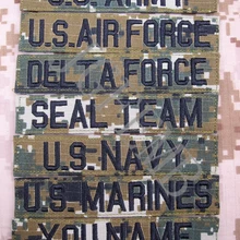 Цифровой Лесной пользовательские имя ленты грудь ленты услуги ленты мораль тактических военных патч вышивки значки