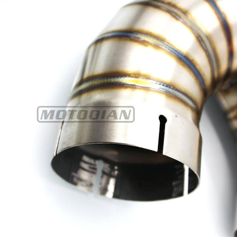 Para BMW S1000RR S1000R HP4 2009-2018 sistema de escape 60-60,5mm de acero inoxidable de enlace tubo de cola escapar de los accesorios de la motocicleta
