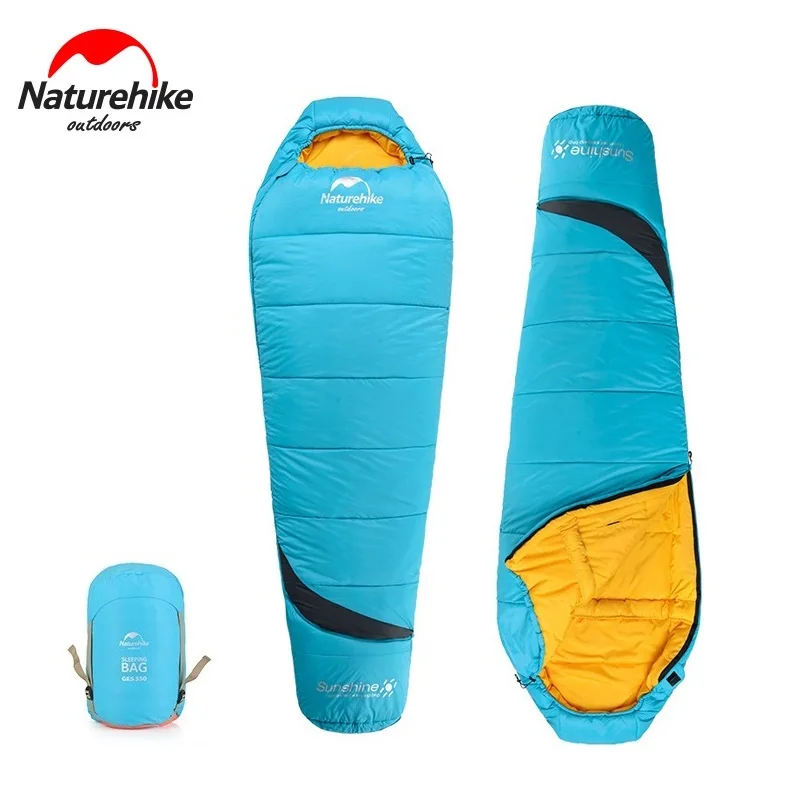 Naturehike Открытый Кемпинг Водонепроницаемый спальный мешок с мешком Обжатия NH17G350-Е