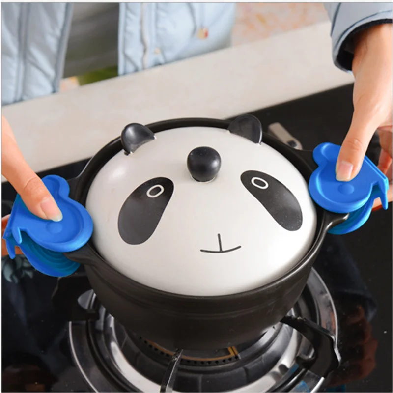

NEW 2Pcs Silicone Butterfly Oven Heat InsulatedMicrowave Non-slip Gripper Pot Holder Fruit Vegetable Tools Kitchen Accessories,Q