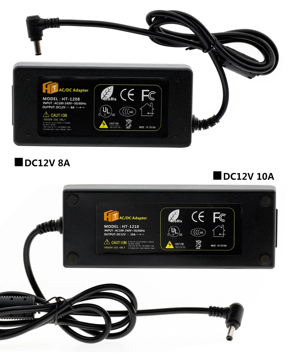 DC12V адаптер AC100-240V трансформаторы из положить DC12V 1A/2A/3A/5A/6A/8A/10A источник питания для светодиодной ленты