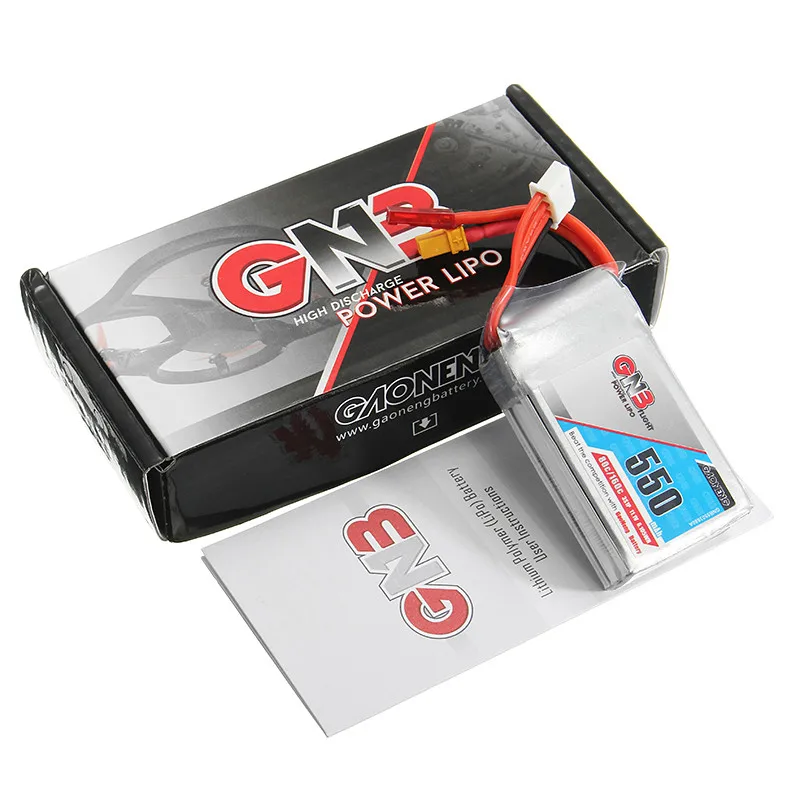 Gaoneng GNB 11,1 V 550mAh 80C/160C 3S Lipo батарея JST/XT30 Разъем для RC Eachine lizzard95 гоночный Дрон Квадрокоптер мощность