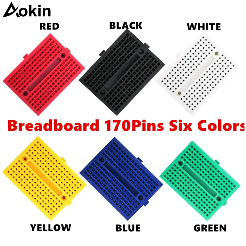 10PCS 170 Tie-points Mini Solderless Prototype Breadboard for Arduino Green new