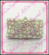 Aidocrystal Neueste Weiß AB farbe stilvolle frauen abendtasche Luxus Strass handtaschen Frauen party geldbörse