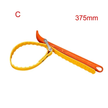 

Rubber Strap Belt Wrench Adjustable Bottle Opener Oil Filter Wrenches Car Repair Spanner Tool --M25