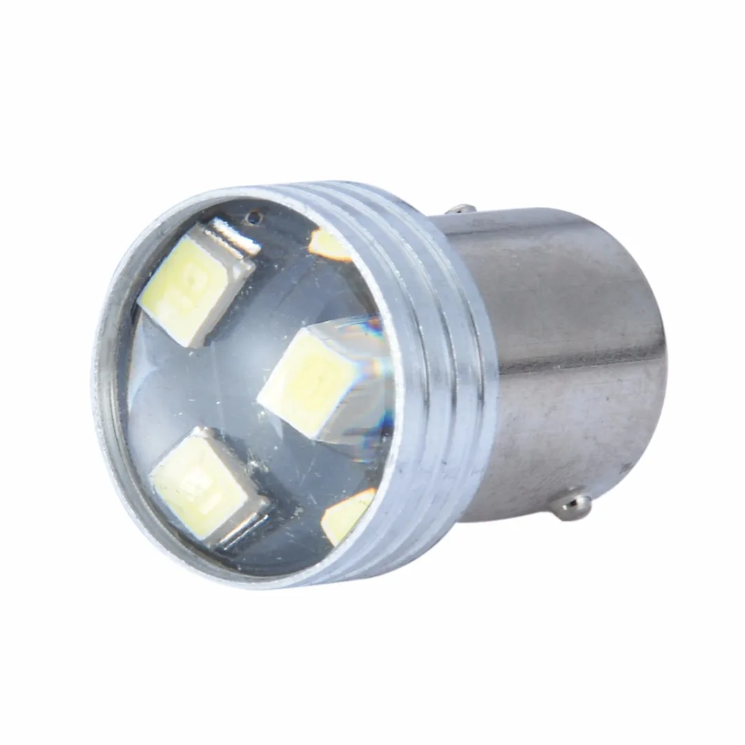 4pcs 1156 2835 6LED Canbus Error Backup Reverse Turn Signal Light Projector Bulb White 7528 BA15S P21W