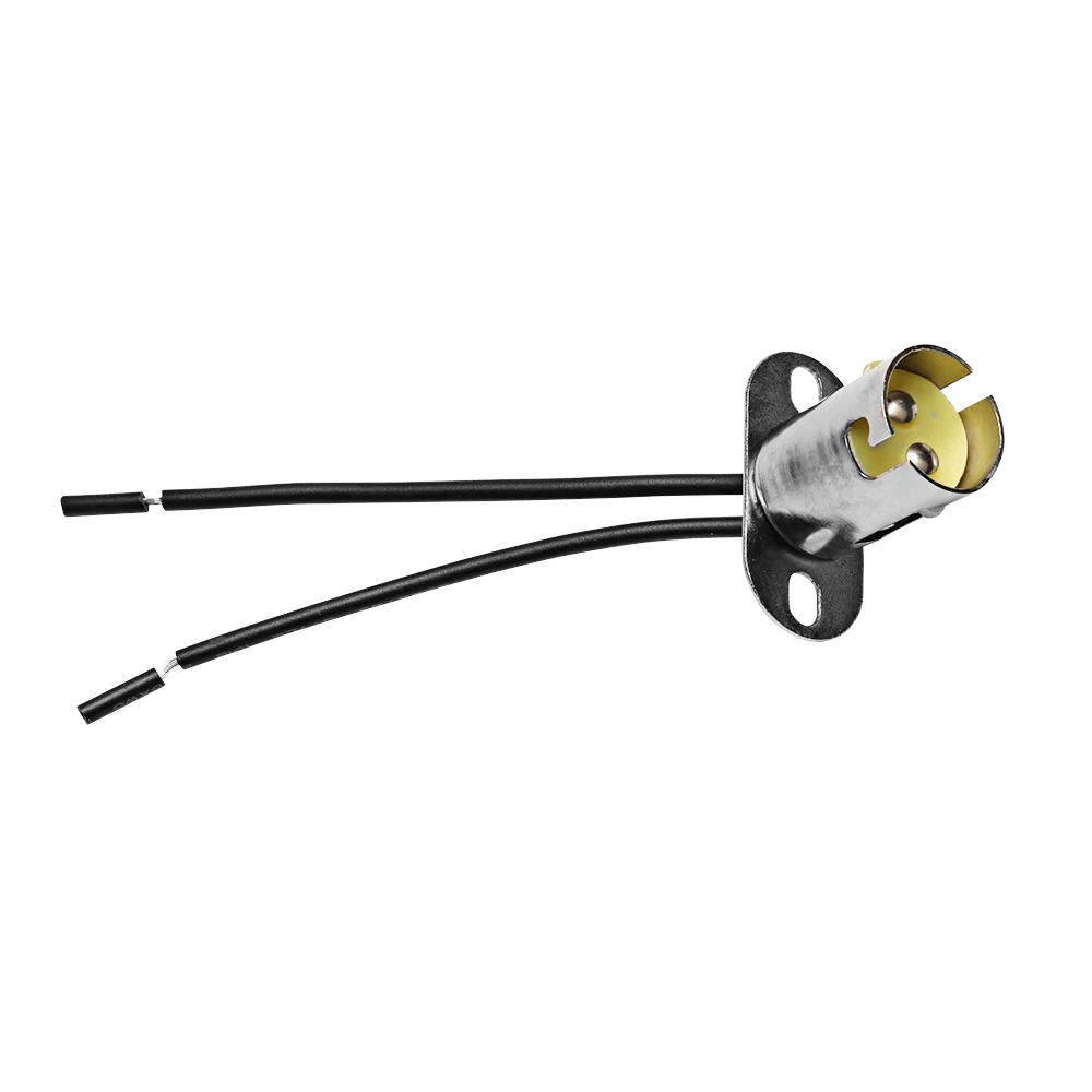 BA15s 1157 LED Light Bulb Socket Auto Lamp Holder Base With Wire