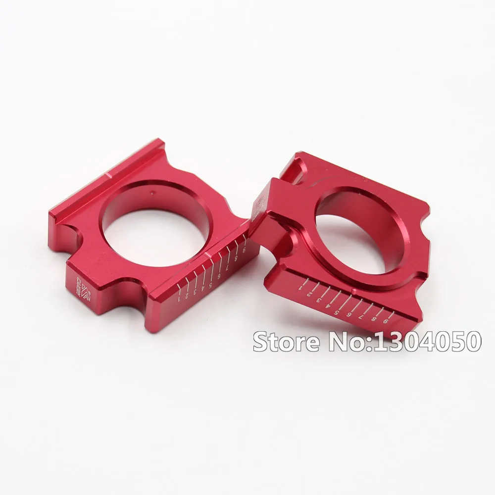 CNC Billet Chain Adjuster Rear Axle Block For Honda CR125R 205R CRF250R