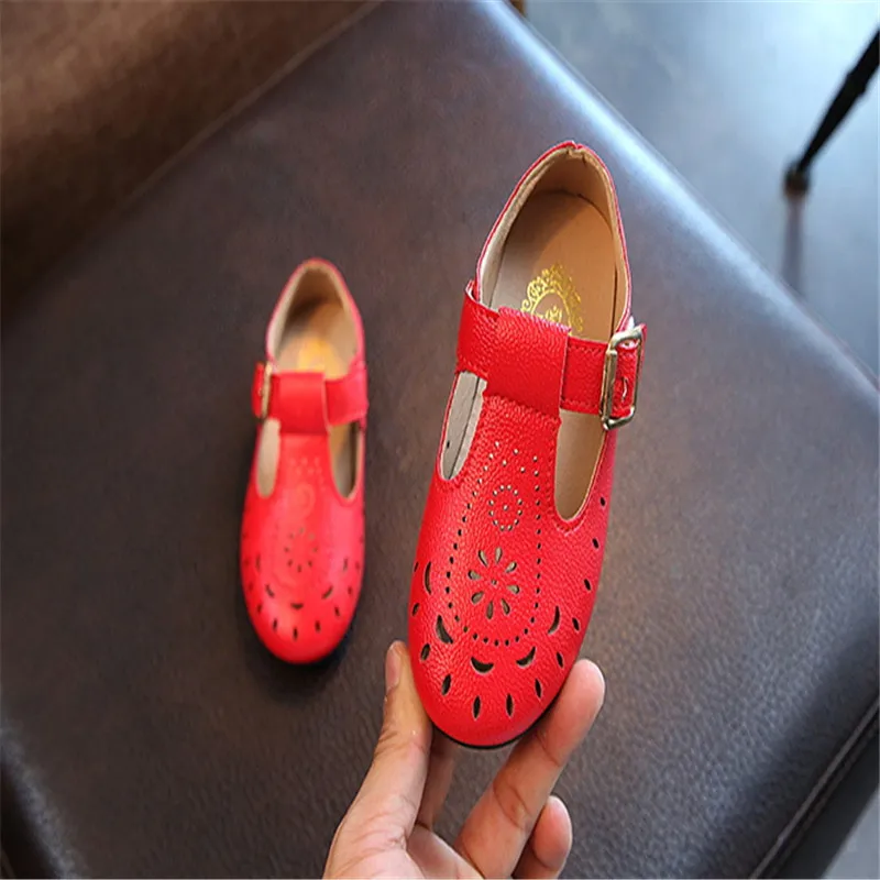 

2018 autumn new fashion girls shoes breathable solid color princess shoes size 26-30