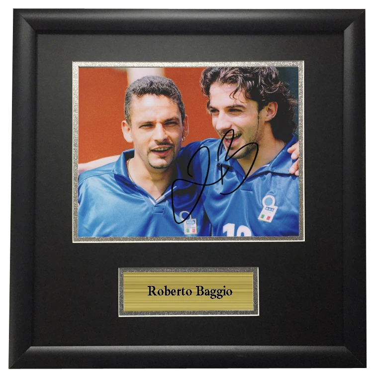 

Memorabilia come with SA COA Roberto Baggio autographed signed Photo Framed